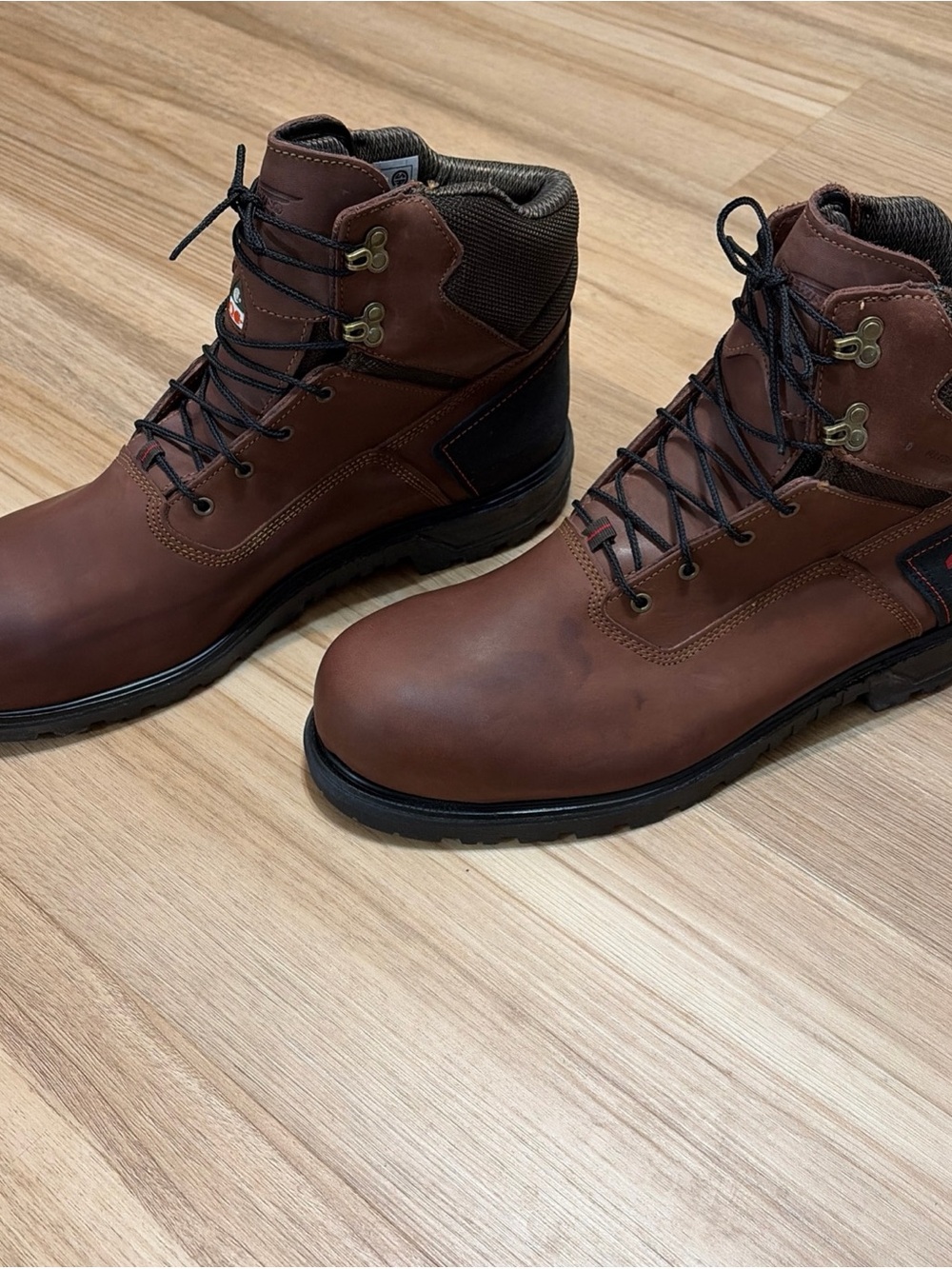 Red Wing 3572 BRNR XP Waterproof Safety Toe Work Boots Men’s 15D Brown EH - Picture 3 of 10